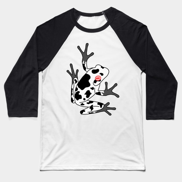 Vanilla Bull Frog Baseball T-Shirt by CoreyUnlimited